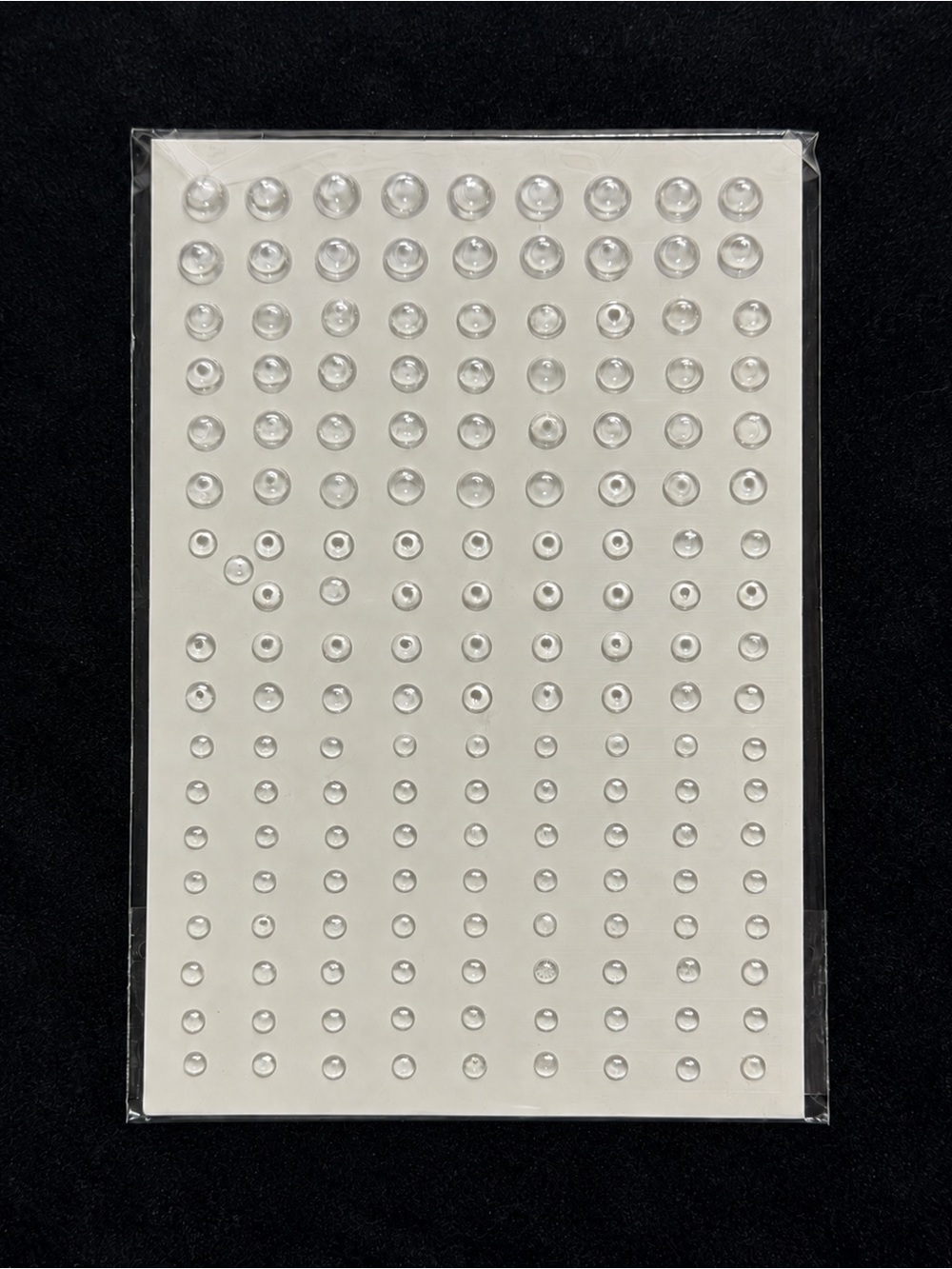 162pc Clear 3D Water Drop Stickers for Face Hair Nails